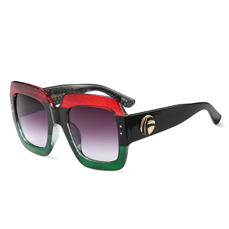 Colorful Retro Glitter Sunglasses