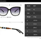 Cat's Eye Scottish Pattern Sunglasses