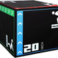 3-in-1 Artificial leather Jump Box for Crossfit Workout 20*24*30in Height Black