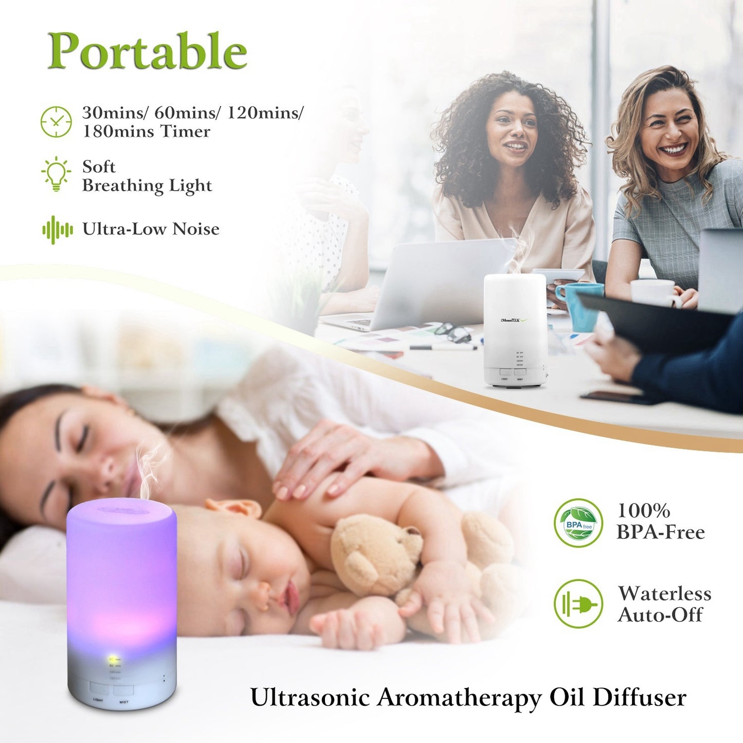 Mini Cool Mist Ultrasonic Humidifier