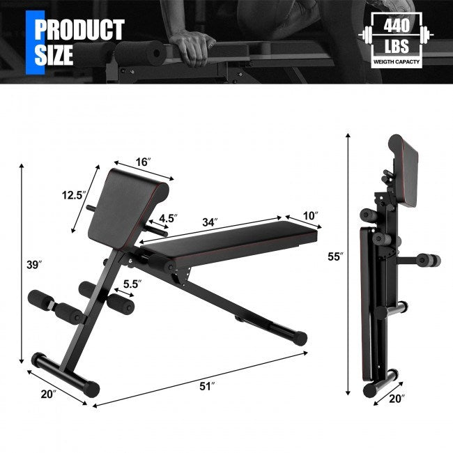 Home Gym Adjustable Weight Bench